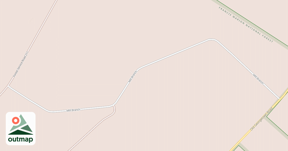 Map of MILL BRANCH F
