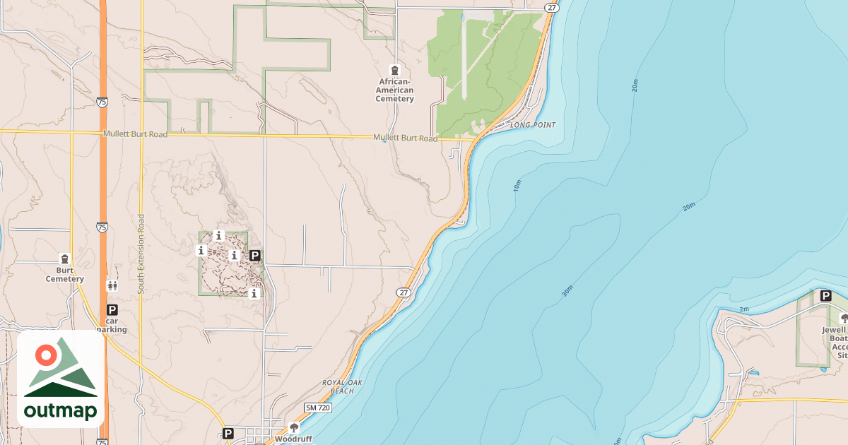 Map of North Central State Trail
