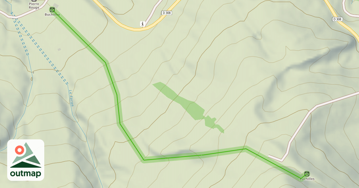 Map of Buchilles 1 (Stade de slalom)