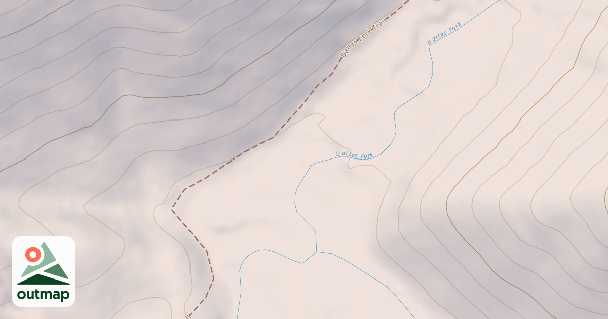 Map of Dallas Fork Snowmobile