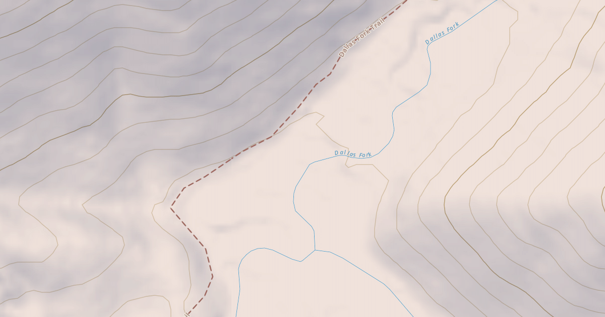Map preview of Dallas Fork Snowmobile