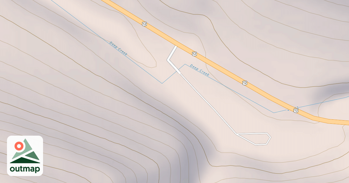 Map of DEEP CREEK PICNIC AREA SPUR