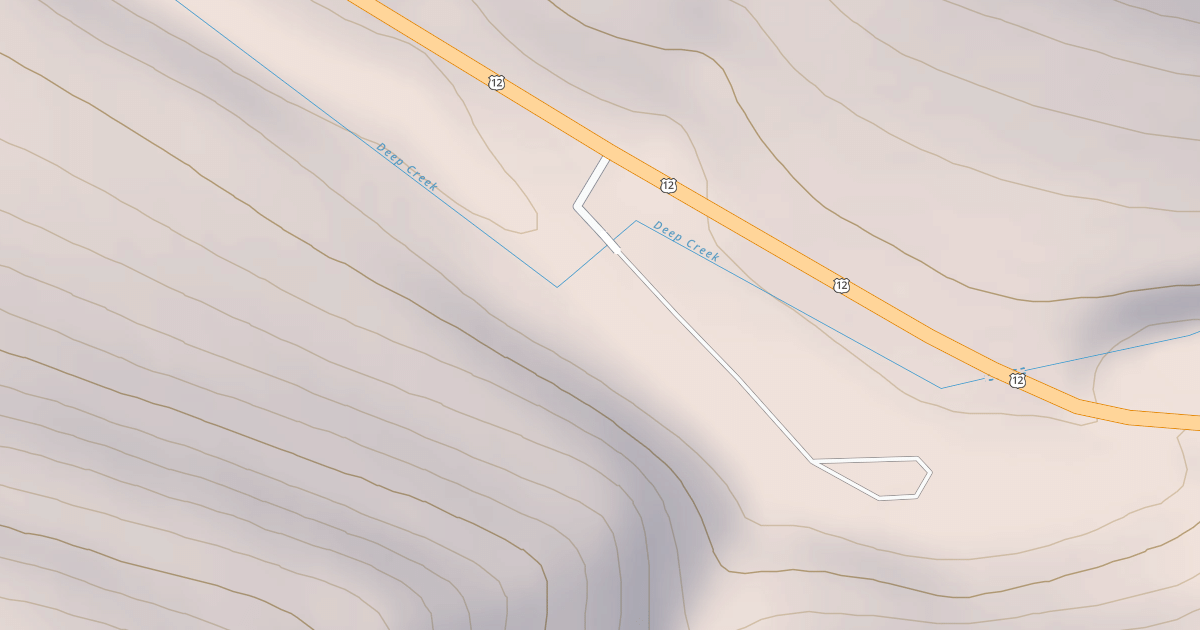 Map preview of DEEP CREEK PICNIC AREA SPUR