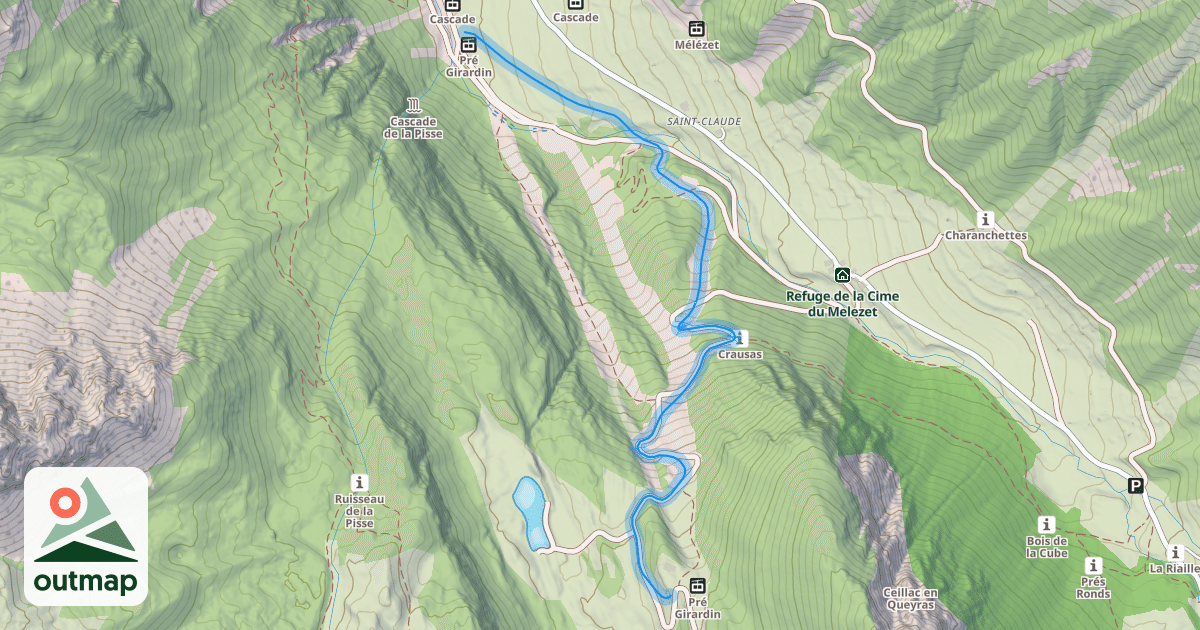 Map of Le Crousas
