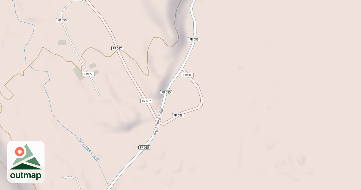 Map of BIG SMOKY CORRAL