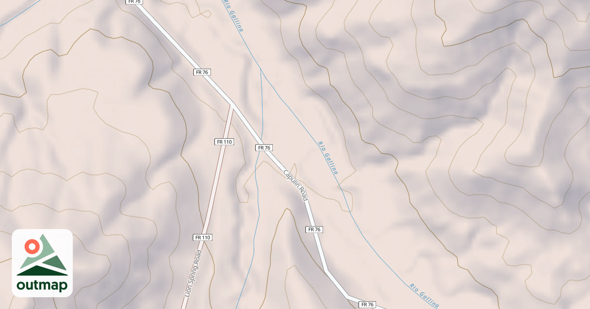 Map of GALLINA CANYON
