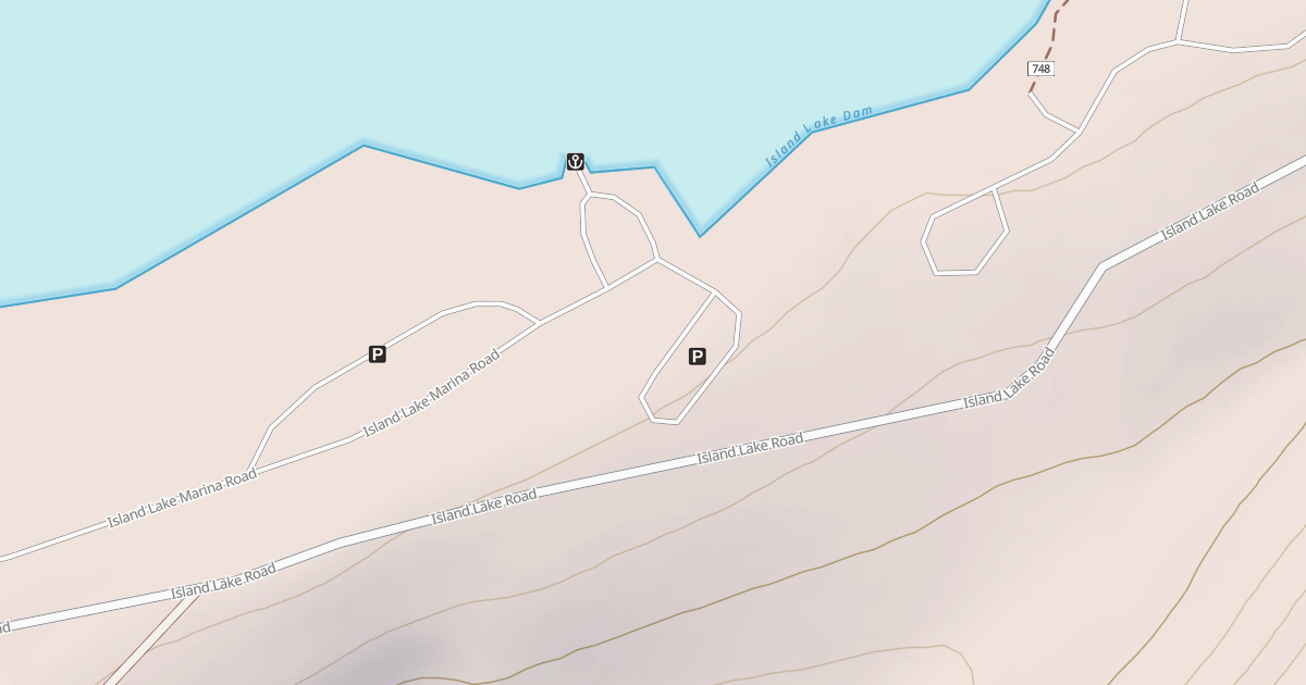 Map preview of ISLAND LAKE MARINA