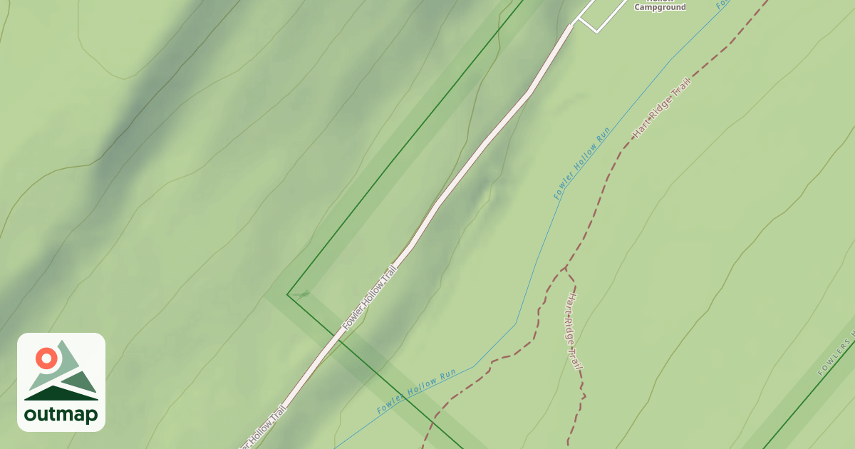 Map of Fowlers Hollow Trails