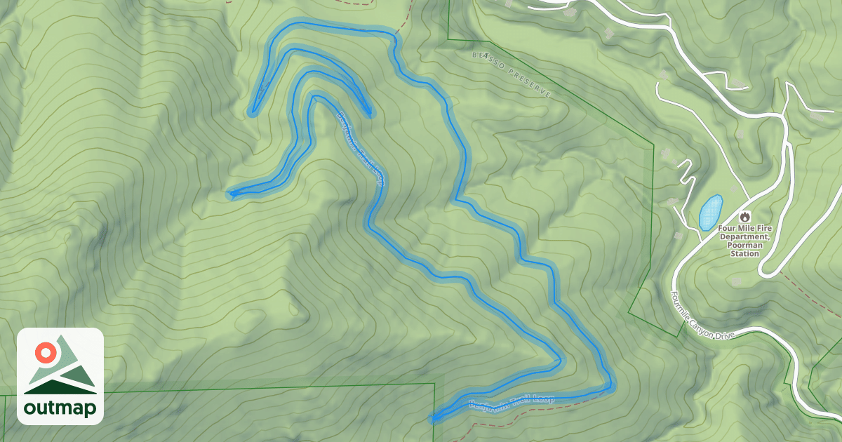 Map of Benjamin Trail Loop