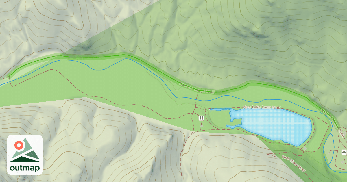 Map of Narrow Gauge Trail