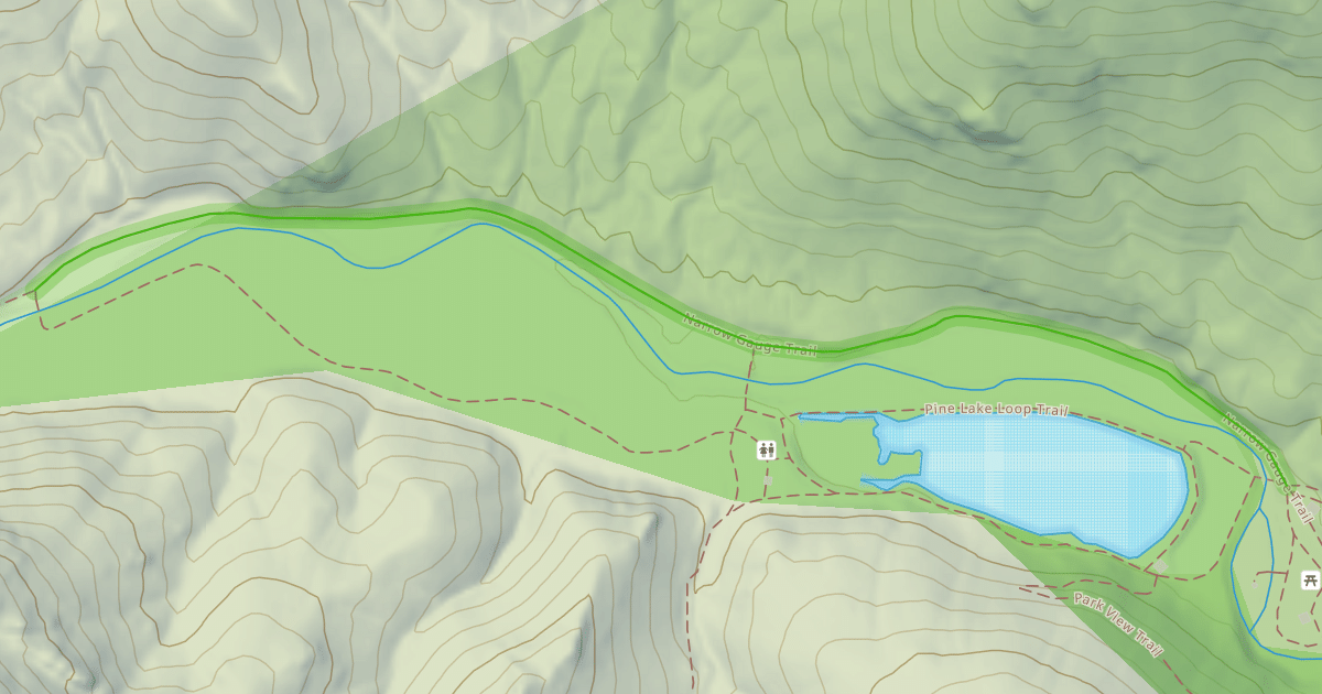 Map preview of Narrow Gauge Trail