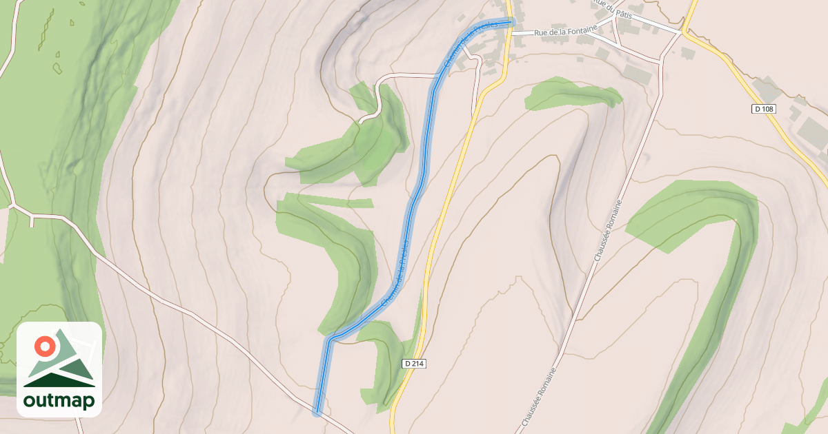 Map of Chemin de la Presles
