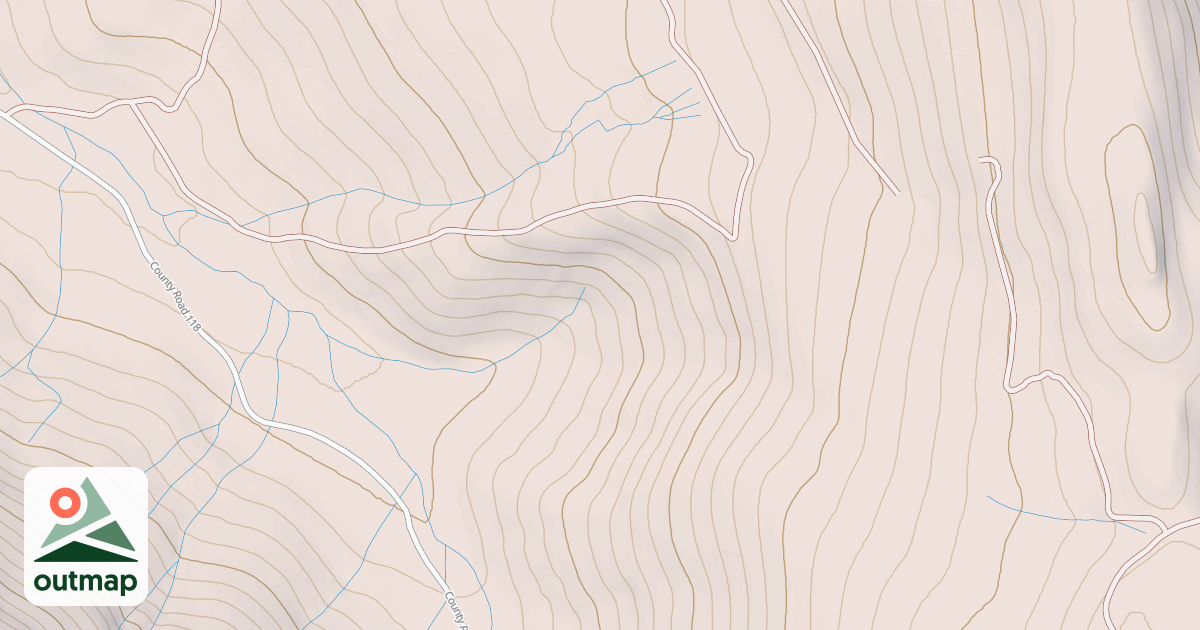 Map of BEAR VALLEY SPUR