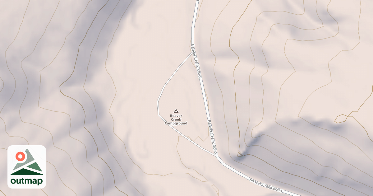 Map of BEAVER CREEK CAMPGROUND