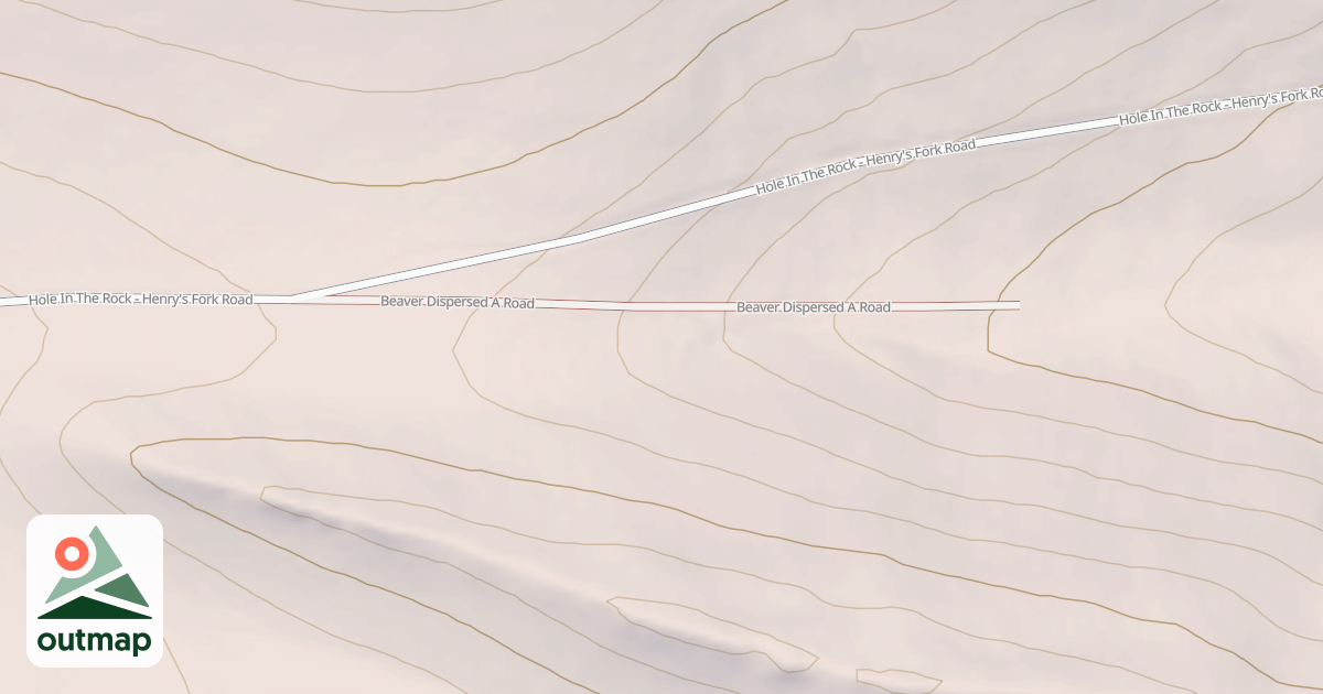 Map of BEAVER DISPERSED-A