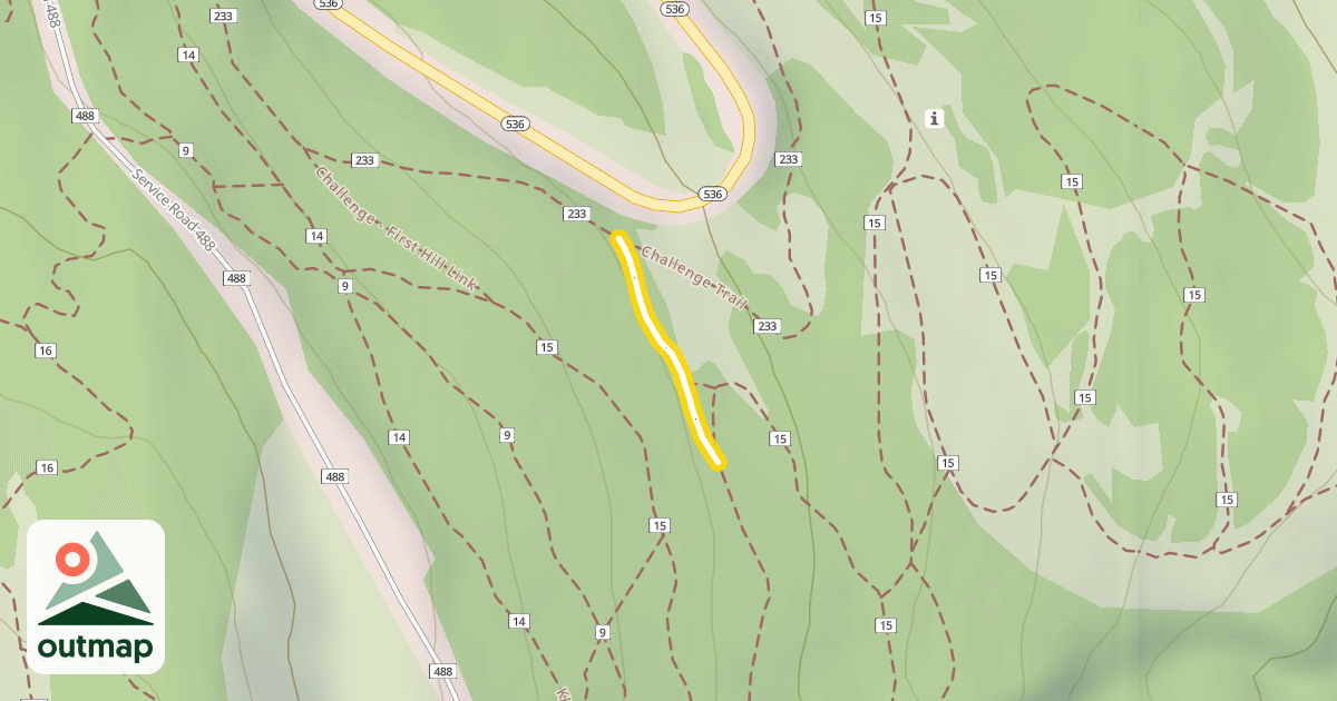 Map of Challenge - Bunny Hill Link