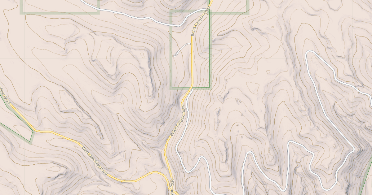 Map preview of BOLES CANYON