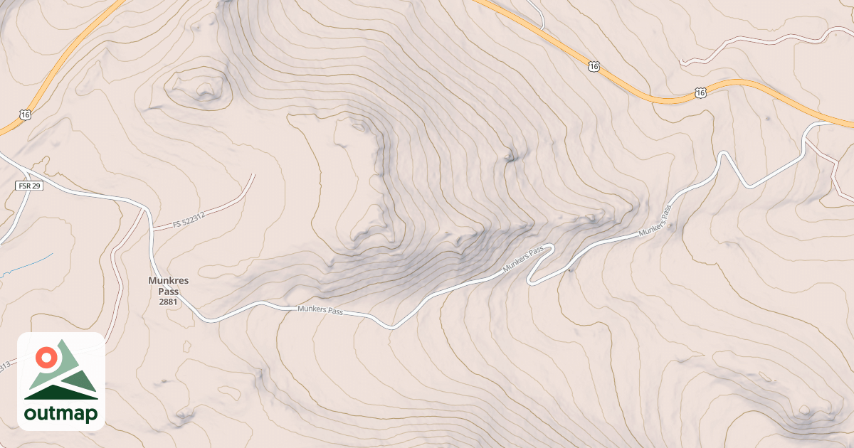 Map of MUNKRES PASS