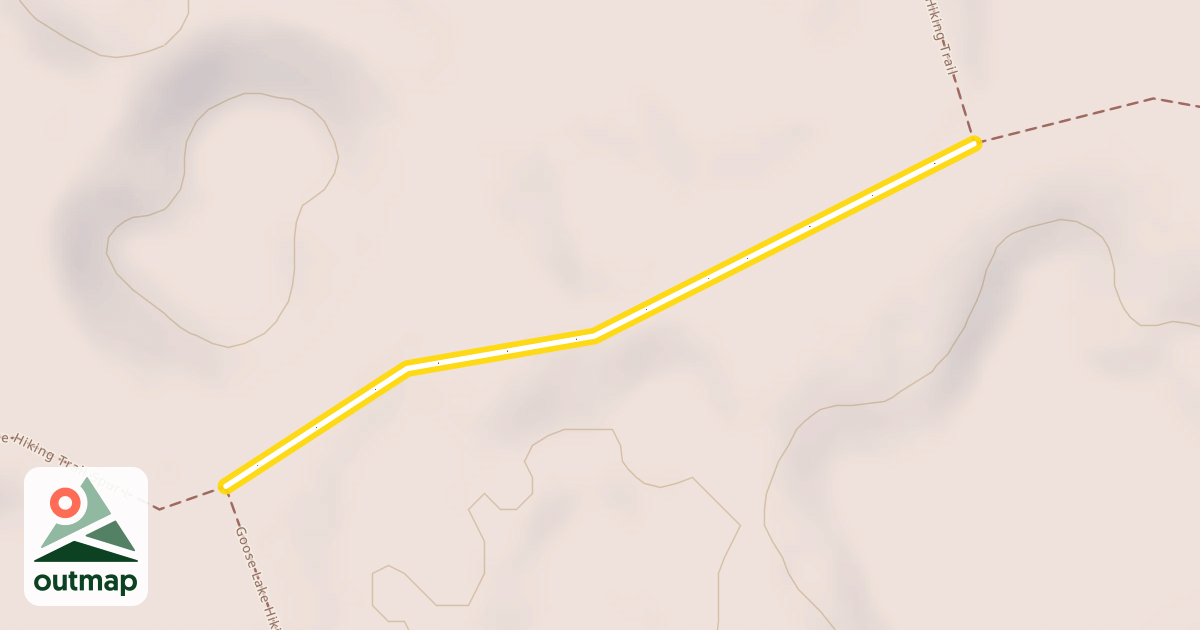 Map of Goose Lake Hiking Trail Spur M