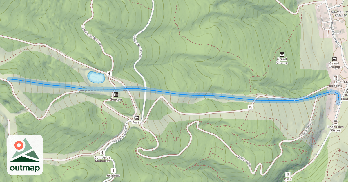 Map of Chamois