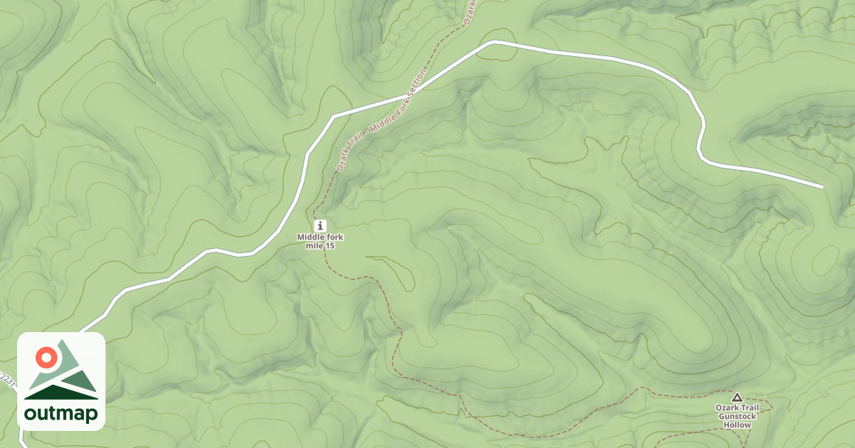 Map of GUNSTOCK HOLLOW