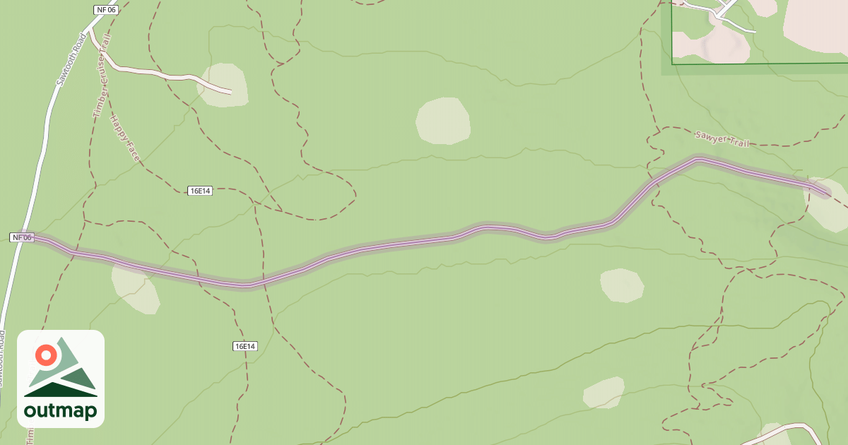Map of Sawtooth Spur