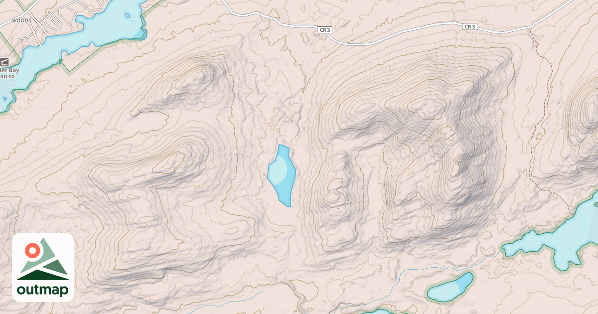 Map of Lower Sargent Pond Trail
