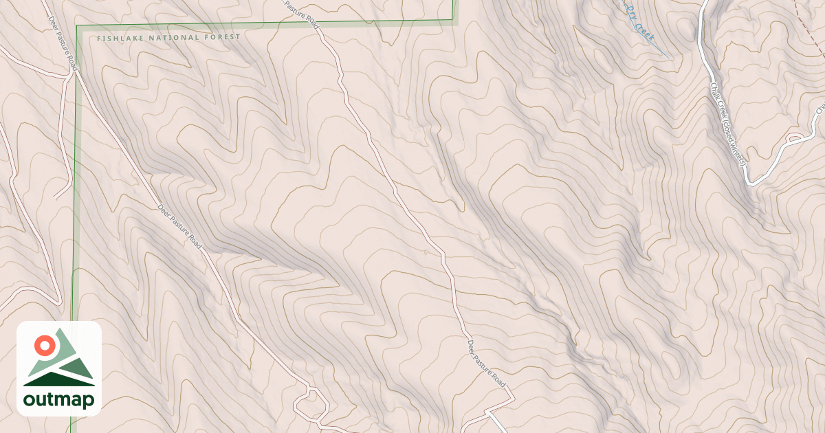 Map of DRY CR FLAT