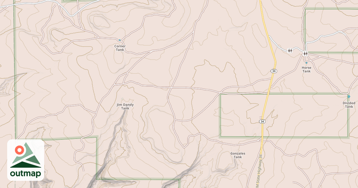 Map of USFS Motor Vehicle Use Map Roads {7B3E7520-46F4-4E3D-A84F-DA9B677E171E}