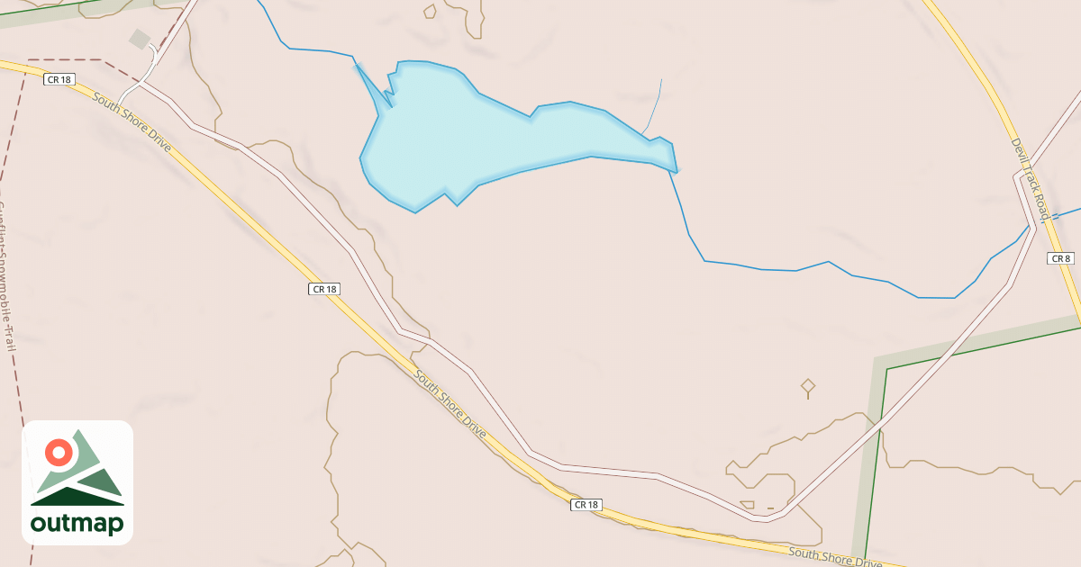 Map of Devils Track Loop