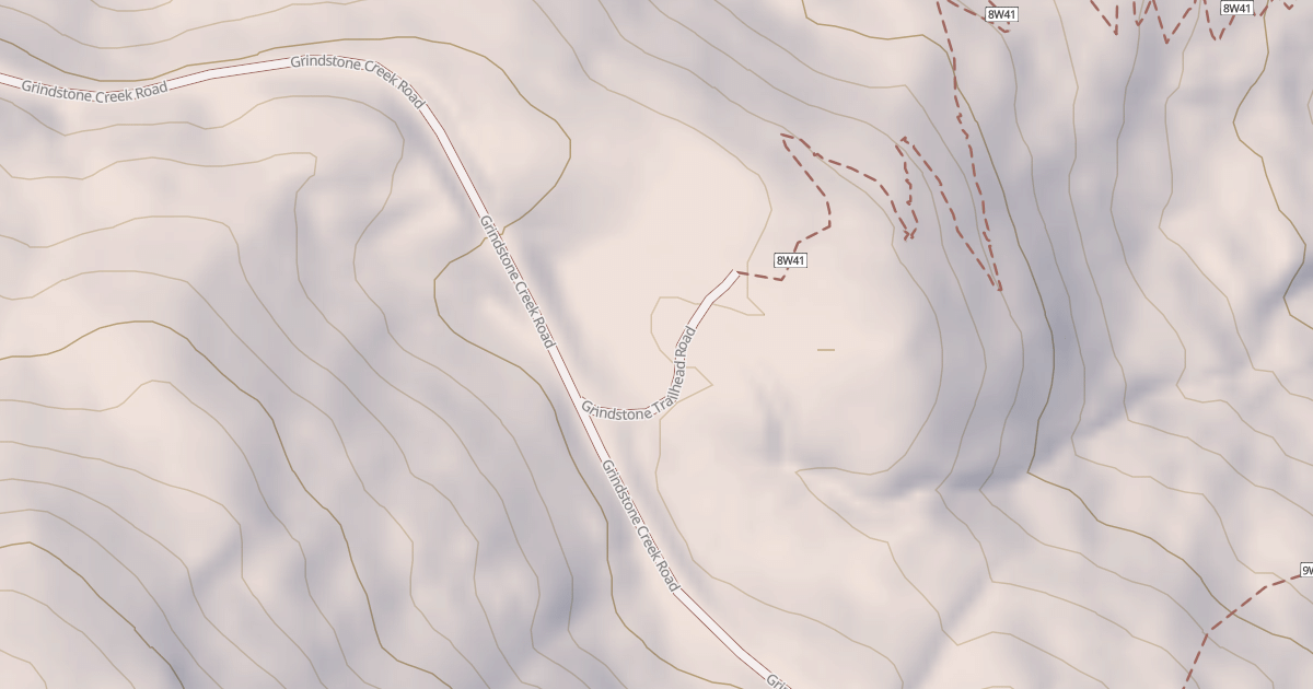 Map preview of GRINDSTONE TRAILHEAD
