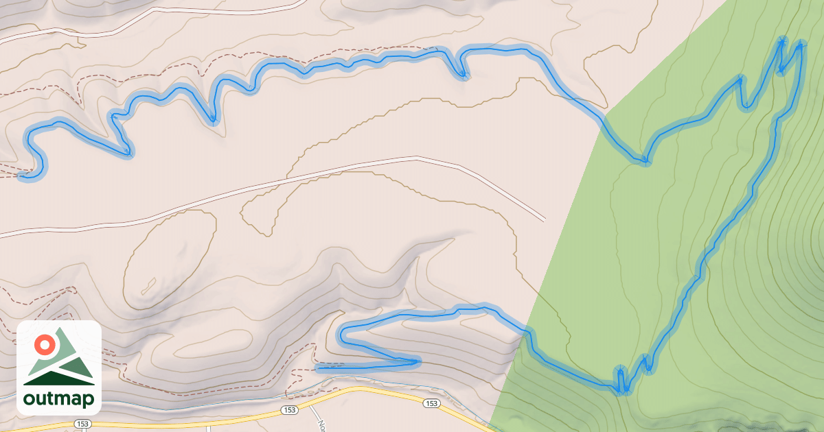 Map of Boulder Ridge Trail