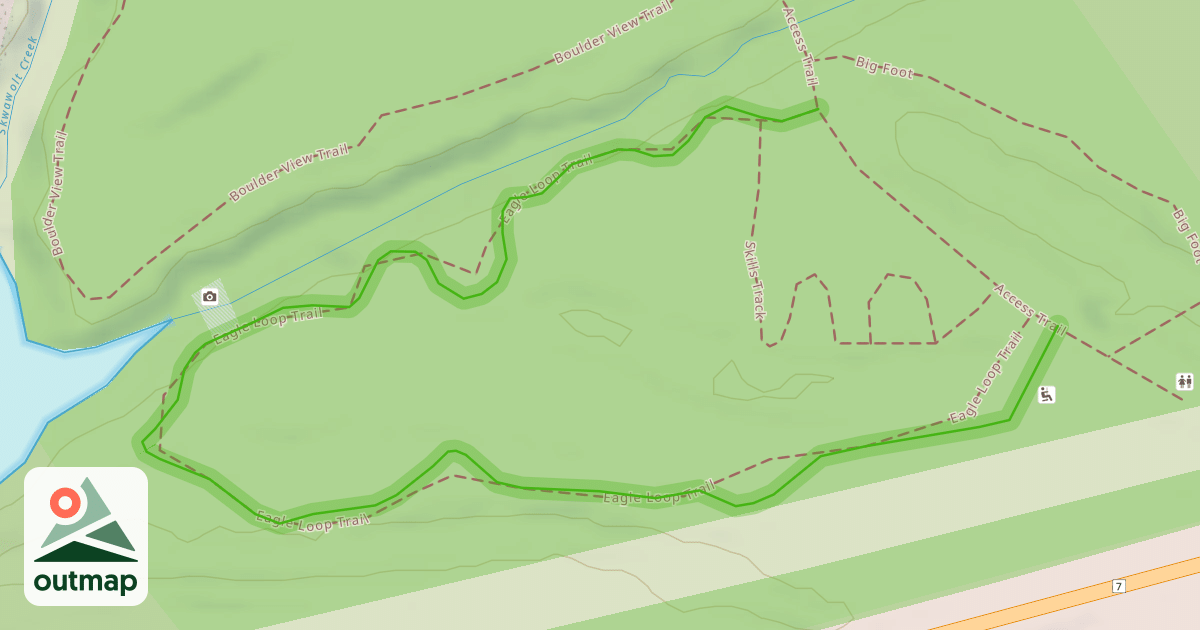 Map of Eagle Loop Trail (Sp'óq'es Trail)