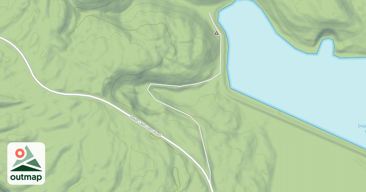 Map of DEPRESSION LAKE