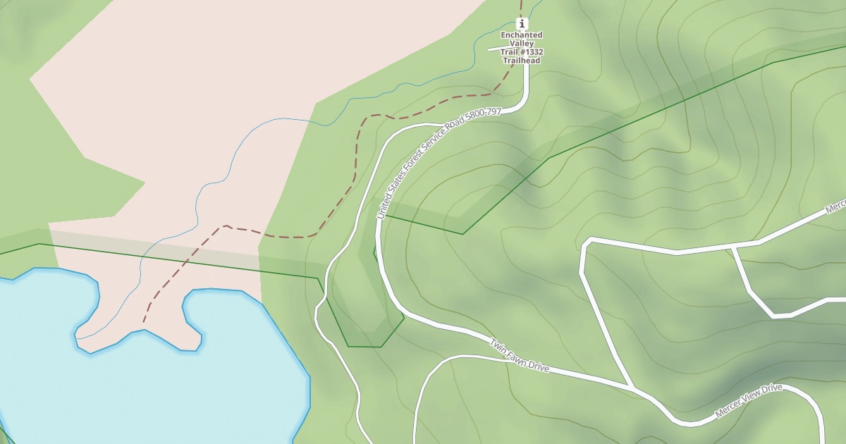 Map preview of ENCHANTED VALLEY ROAD