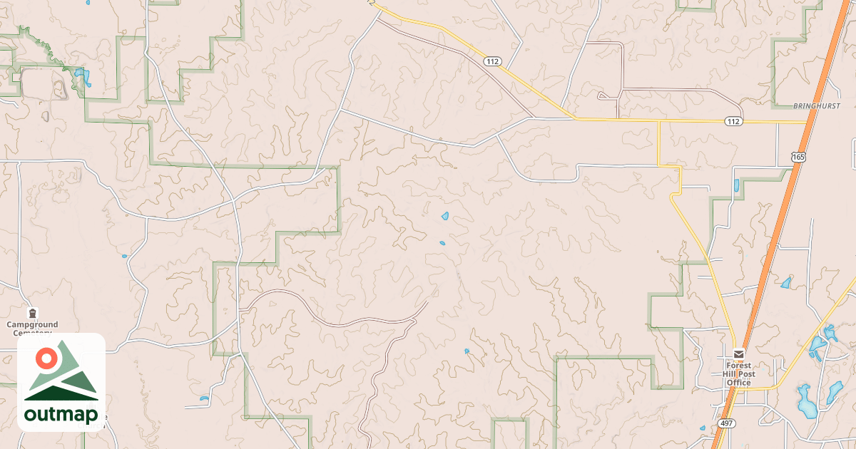 Map of CLAIBORNE BOY SCOUT TRAIL