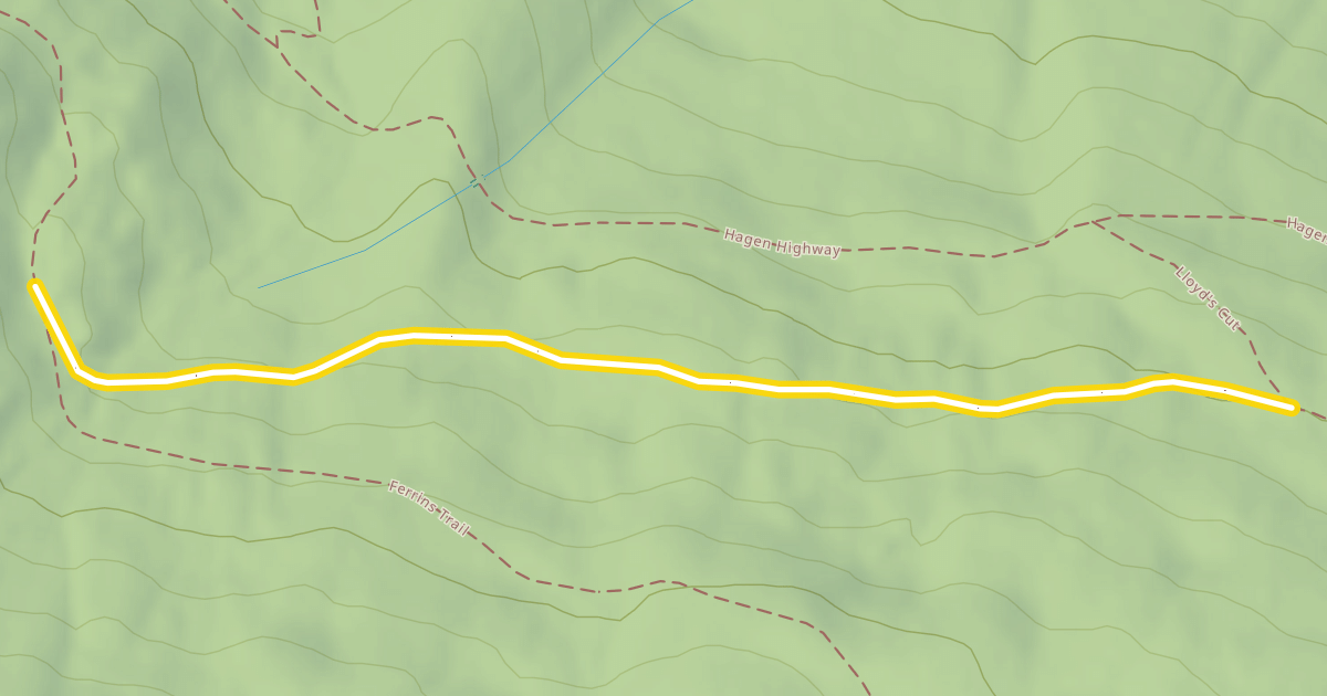 Map preview of Ferrins Trail