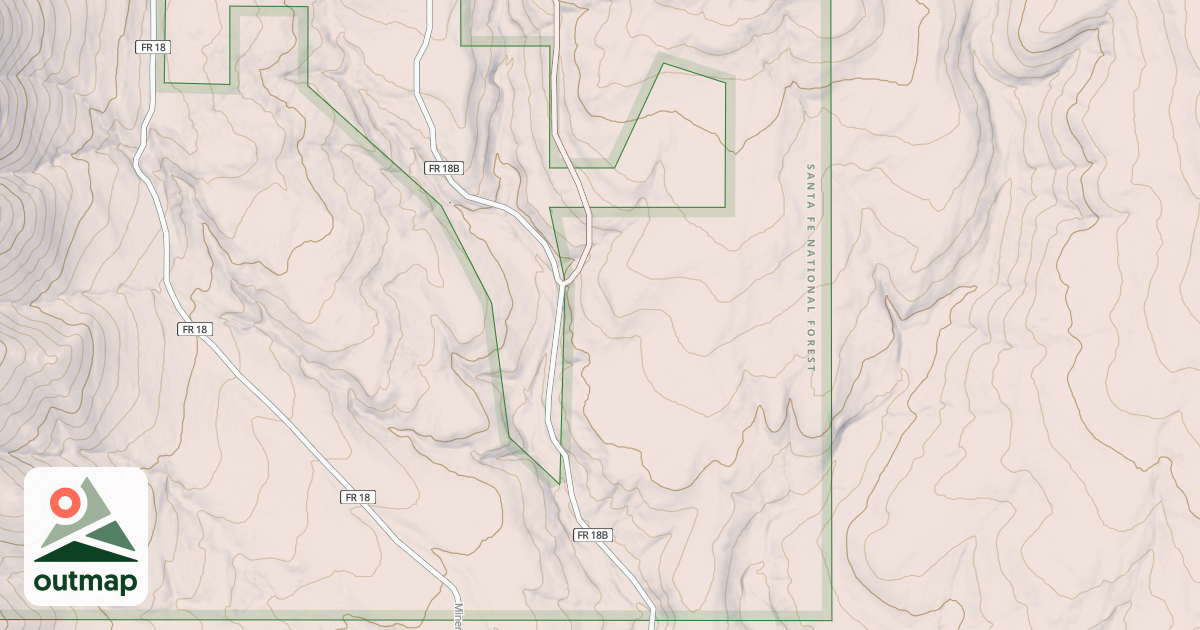Map of USFS National Forest System Roads {AA3F4909-6969-4266-9C02-2FF493847057}