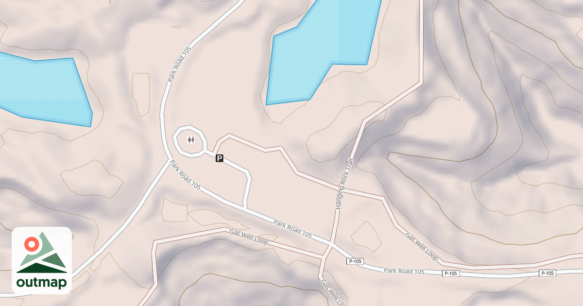 Map of HANGING ROCK TRAILH CONNECTOR