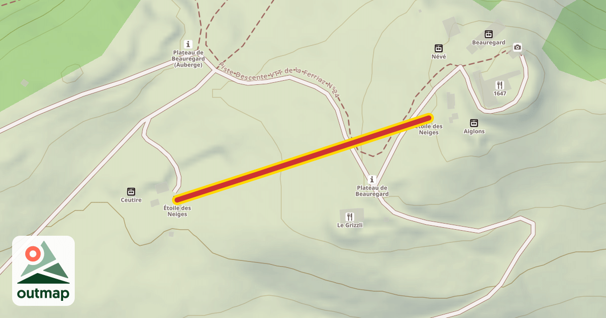 Map of Étoile des Neiges