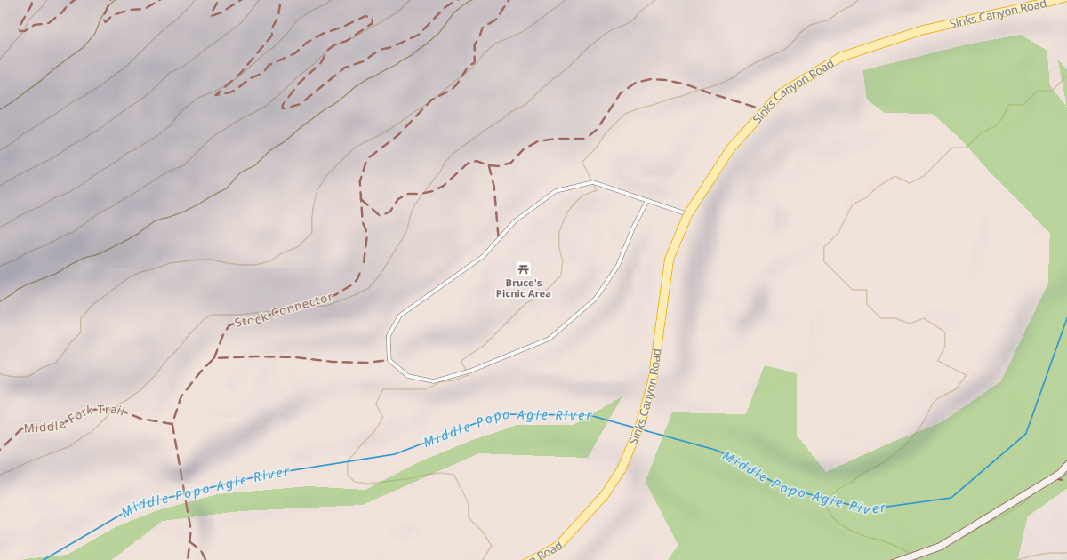 Map preview of BRUCES PICNIC GROUND