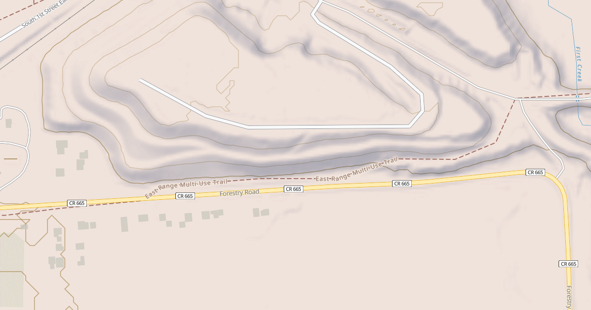 Map preview of East Range OHV Trail