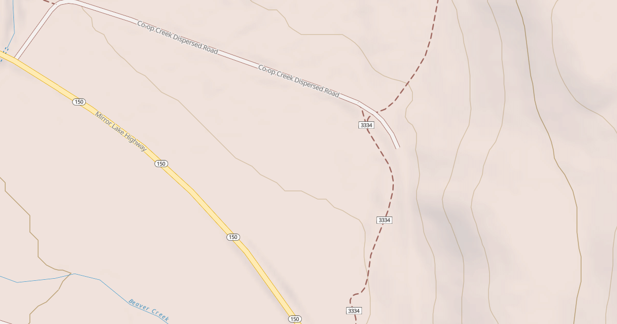 Map preview of Coop Creek Connector