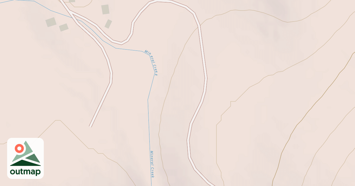 Map of Coal Creek Upper Road