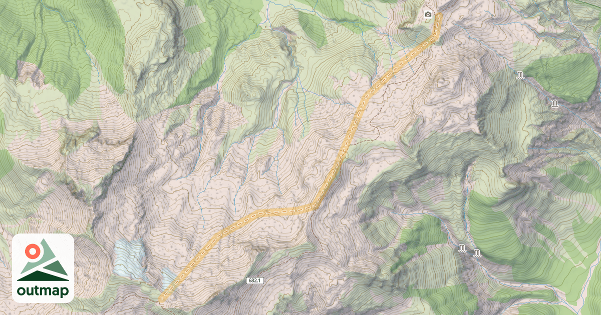 Map of Ptarmigan Ridge