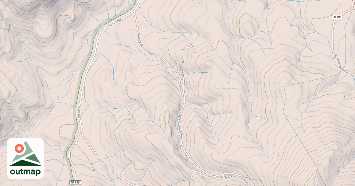Map of FUTURITY GULCH