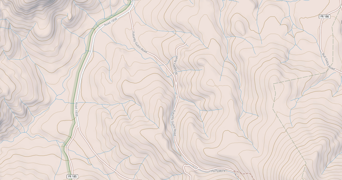 Map preview of FUTURITY GULCH