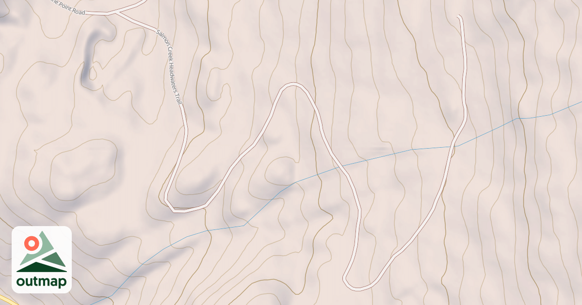 Map of Salmon Creek Headwaters