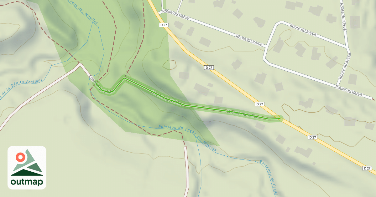Map of Chemin du Vallon