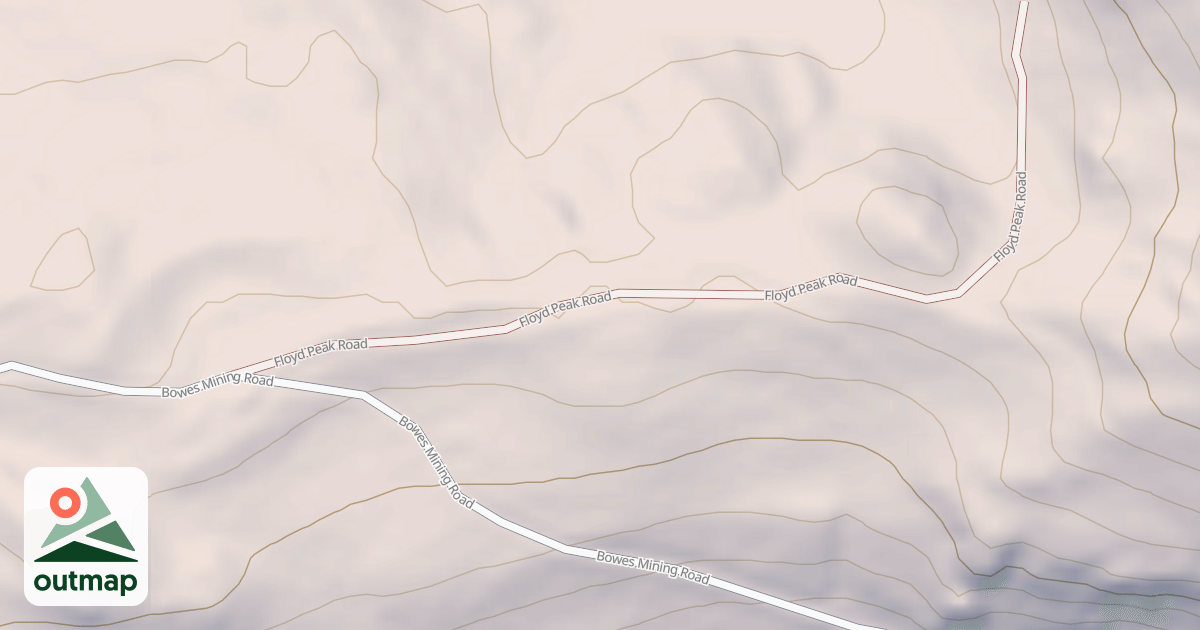 Map of FLOYD PEAK